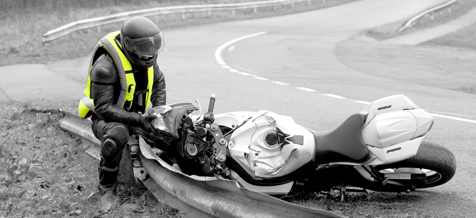 airbag vests crashed motorcycle
